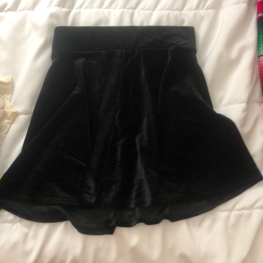 velvet skirt